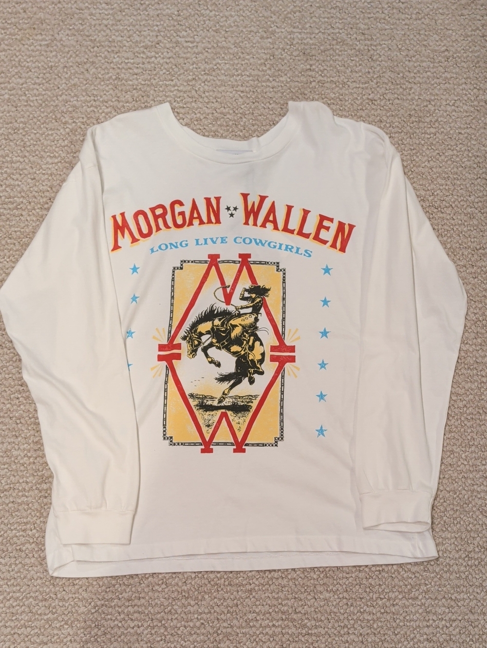 Daydreamer White 'Morgan Wallen' Long Sleeve Graphic Tee